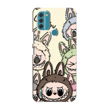 Чехол с Лабубу на Nokia C31 (Коллаж Лабубу)