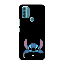 Чехол с принтом Стич на Nokia C31 (Стич на черном)