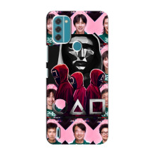 Чехол Гра в кальмара для Nokia C31 – Персонажи игры кальмара