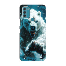 Чехол с картинкой «Хищники» для Nokia C31 – Медведь