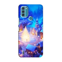 Різдвяні Чохли для Nokia C31 (VPrint) (Різдвяне місто)