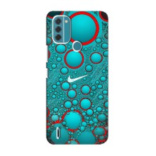 Силиконовый Чехол на Nokia C31 с картинкой Nike (Найк зеленый)