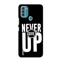 Силиконовый Чехол на Nokia C31 с картинкой Nike (Never Give UP)