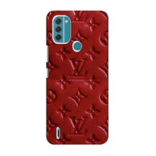 Текстурный Чехол Louis Vuitton для Нокиа С31 – Красный ЛВ