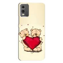 Чехлы для любимой на Нокиа С32 (VPrint) (Медвежонки)
