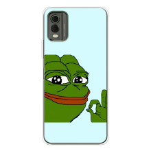 Чехлы с картинкой  Жаба Мем на Nokia C32 – Жаба все ОК