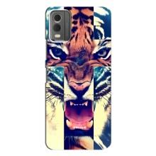 Чехлы с изображением разных животных для Nokia C32 (Яркий Тигр)