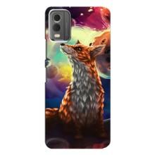 Чехлы с картинкой Лисички для Nokia C32 (VPrint) (Лисица в космосе)