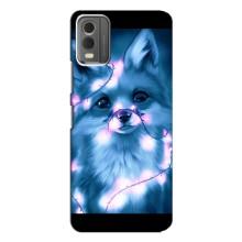 Чехлы с картинкой Лисички для Nokia C32 (VPrint) (Яркая лисичка)