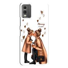 Чехол с печатью для Nokia C32 - (Мама с ребенком) (AlphaPrint) – Дочка и мама