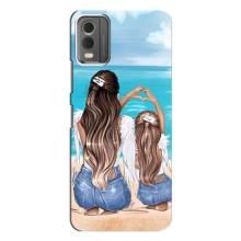 Чехол с печатью для Nokia C32 - (Мама с ребенком) (AlphaPrint) – Мама с доченькой