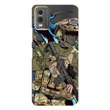 Чехлы с картинкой ЗСУ для Nokia C32 (AlphaPrint) (Воин ВСУ)