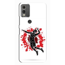 Чехлы с принтом Спортивная тематика для Nokia C32 – Волейболист