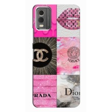 Чехол (Dior, Prada, YSL, Chanel) для Nokia C32 (Модница)