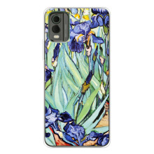 Чехол для смартфона Nokia C32 Художественное Искусство – Картина цветы Ирисы