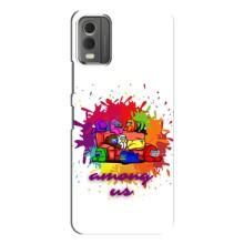 Чехол Амонг Ас для Nokia C32 (AlphaPrint) (Яркий АмонгАс)
