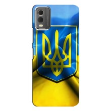 Чехол с картинкой (Патриотический ГЕРБ) на Nokia C32 (Герб и Флаг Украины)