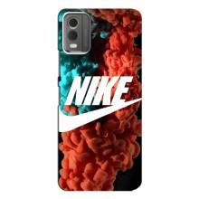 Чехол для Nokia C32 - с принтом Найк (AlphaPrint) (Дымчатый найк)