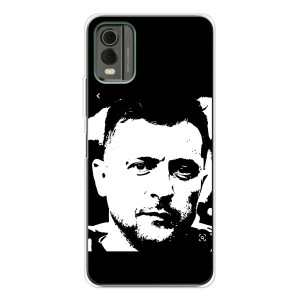 Чехол для Nokia C32 (AlphaPrint - с принтом Зеленского)