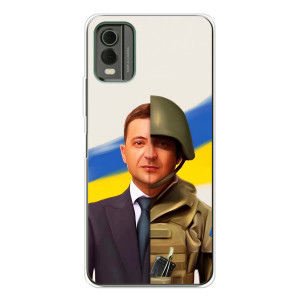 Чехол для Nokia C32 (AlphaPrint - с принтом Зеленского)