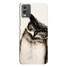 Чехол с птицами на Nokia C32 (VPrint) (Сова)