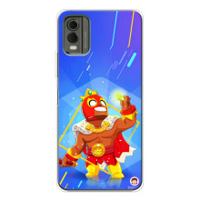 Чехол (ТПУ) с героями Бравл Старс на Nokia C32 – Эль Примо