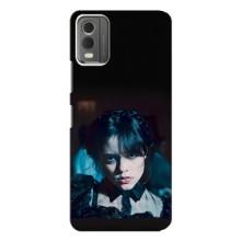 Чехлы Венсдей на Nokia C32 Уэнсдей (AlphaPrint) (взгляд Уэнздей)