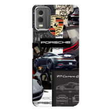 Чохол з авто Порше для Nokia C32 – Колаж Порше