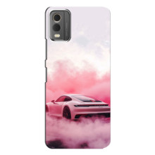 Чохол з авто Порше для Nokia C32 – Рожевий Порше