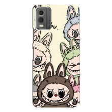 Чехол с Лабубу на Nokia C32 (Коллаж Лабубу)