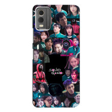 Чехол Гра в кальмара для Nokia C32 – Коллаж игры кальмара