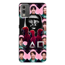 Чехол Гра в кальмара для Nokia C32 – Персонажи игры кальмара