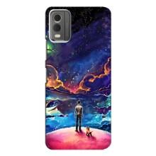 Космические Чехлы для Нокиа С32 (VPrint) (Галактический вид)