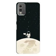 Космические Чехлы для Нокиа С32 (VPrint) (На луне)