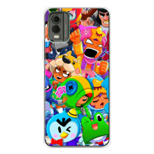 Силиконовый Чехол на Nokia C32 с картинкой Brawl Stars
