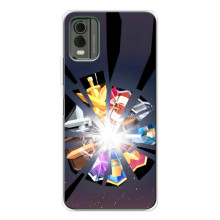 Силиконовый Чехол (атрибутика Клеш Роял) для Nokia C32 (Кланы)