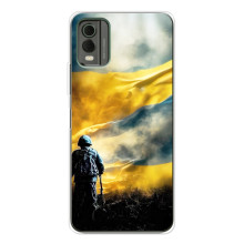 Силиконовый Чехол (атрибутика Клеш Роял) для Nokia C32 (Война)