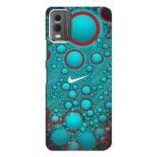 Силиконовый Чехол на Nokia C32 с картинкой Nike (Найк зеленый)