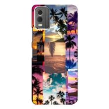Силиконовый чехол с КАРТИНКАМИ лето для Nokia C32 (AlphaPrint) – Летний отпуск