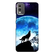 Защитные чехлы для Нокиа С32 (AlphaPrint) (ХИТ продаж) ВОЛК – Волк на луну