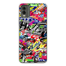 Яркие Чехлы с картинками для Nokia C32 – Значки