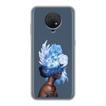 Чехлы (ART) Цветы на Nokia G10 (VPrint) (Квіти на голові)