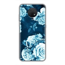 Чехлы (ART) Цветы на Nokia G10 (VPrint) (Блактині бутони)