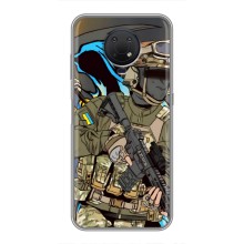 Чехлы с картинкой ЗСУ для Nokia G10 (AlphaPrint) (Воїн ЗСУ)