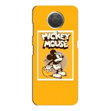 Чехлы с принтом Микки Маус на Nokia G10 (Испуганный Микки)