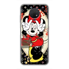 Чехол Disney Mouse Nokia G10 (PREMIUMPrint) (Минни peace)