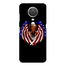 Чехол Флаг USA для Nokia G10 – Крылья США