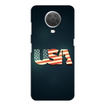 Чехол Флаг USA для Nokia G10 (USA)