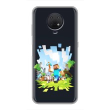 Чохол Майнкрафт на Nokia G10 (AlphaPrint) Minecraft (персонажі Minecraft)