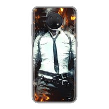 Силиконовый чехол с картинкой "Герой Pubg" на Nokia G10 (Man Пубг)